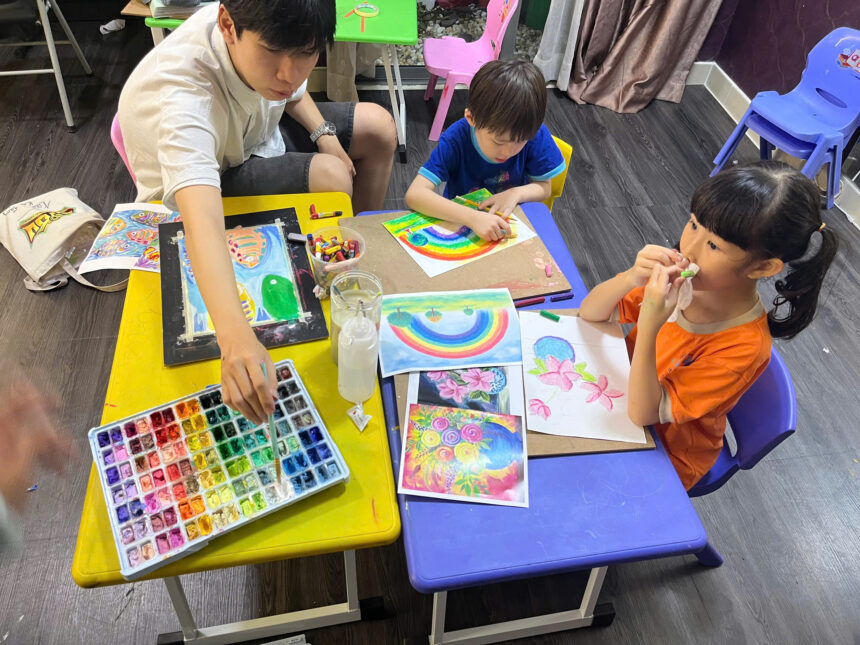 Lớp học viết ở Quận 2